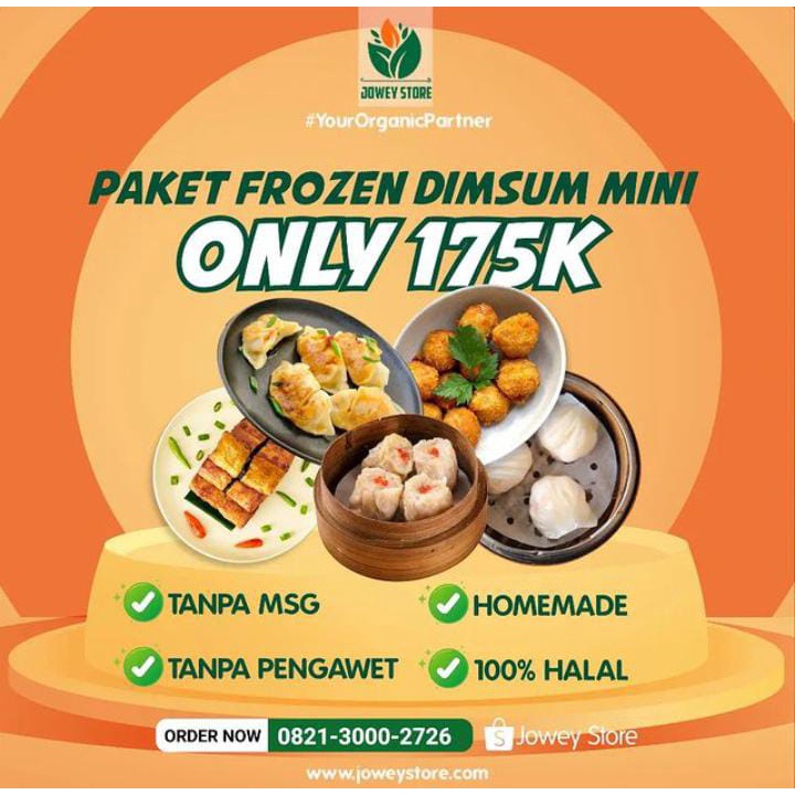 

PAKET FROZEN FOOD ISI 5 PRODUK - DIMSUM / GYOZA / CRAB BALL / HAKAU UDANG / LUMPIA KULIT TAHU