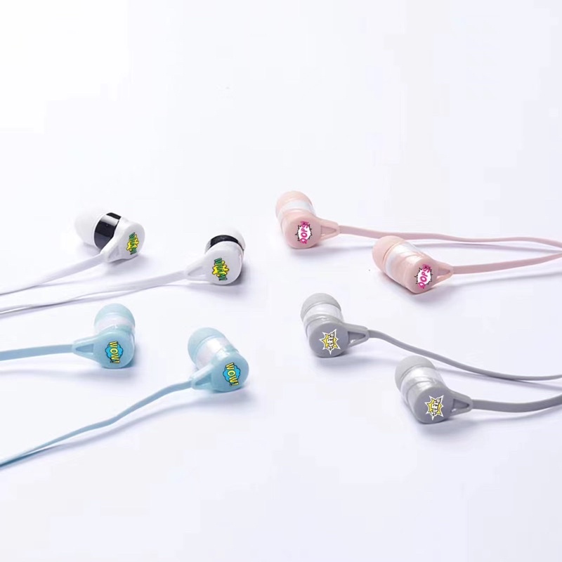 [ XY 21 ]Headset Earphone Karakter motif cute lovely imut  tipe XY 21 + pouch penyimpanan Earphone Lucu Unik Imut