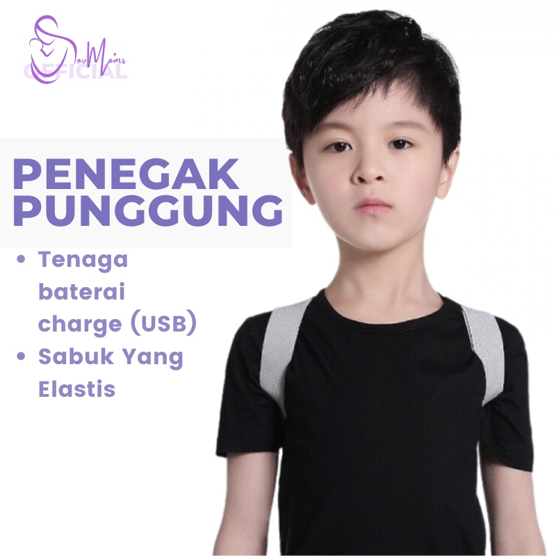 Penegak Punggung Wanita Pria Anak Posture Corrector Korektor Postur Punggung Bungkuk Alat Terapi Syaraf Kejepit Sensor Otomatis