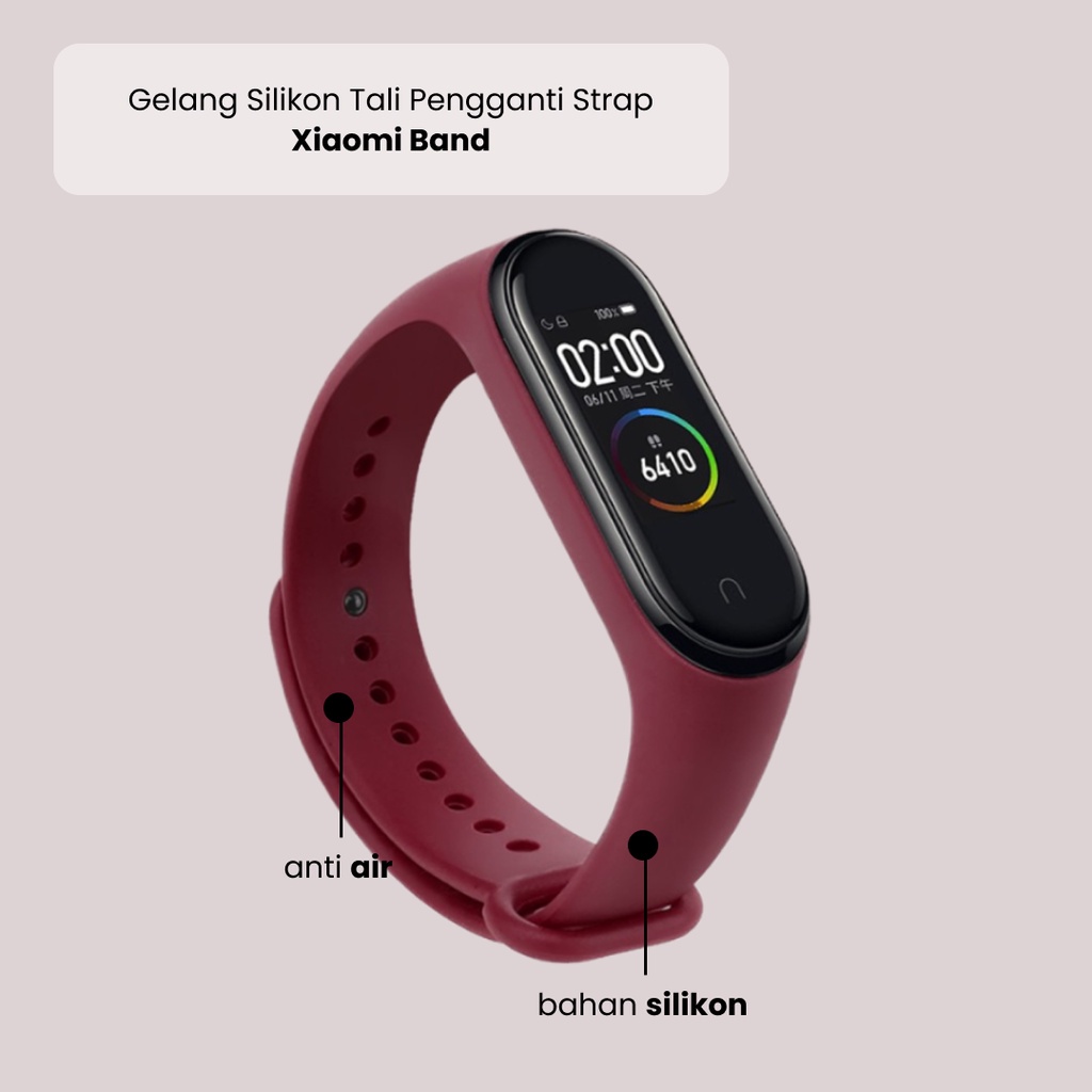 Silicone Strap Xiaomi Band Mi Band 3 4 5 6 TPU Soft Smartwatch Replacement Band Strap M6 M7