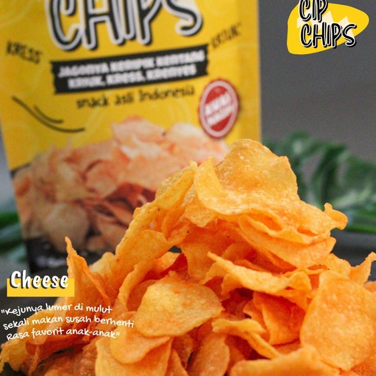 

✿ CIPCHIPS SNACK CEMILAN KERIPIK KENTANG POTATO CHIPS BIKIN NAGIH Bumbu BBQ, Balado, Jagung Bakar, Cheese •