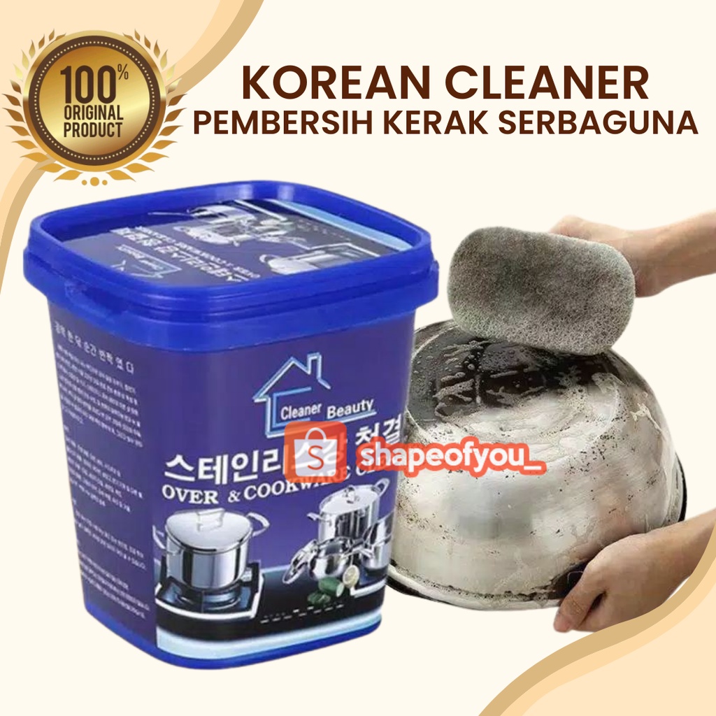 Korean Cleaner Beauty Krim Cream Pembersih Cookware Kerak Kotoran Stainless Steel Panci Teflon Noda Gosong Hangus Kran Wastafel