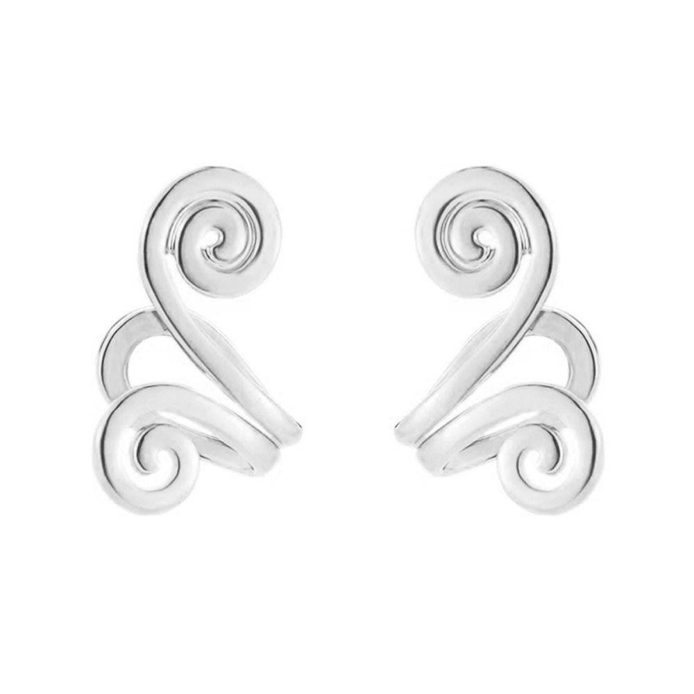 Mxbeauty Anting Wanita Manis Unisex Sederhana Bentuk Catatan Musik Fashion Perhiasan Niche Desain Non Piercing Alloy Akupresur Pelangsing Earrings