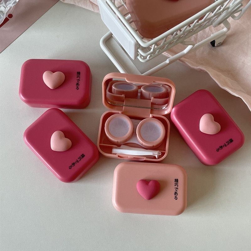 Tempat softlens Mini Love 3d dengan kaca