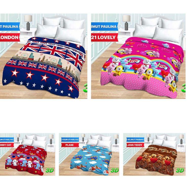 Murah Selimut paulina(bonita)uk 160x200 motif anak/karakter/kartun:princess nella,kuda pony,Lol,litt