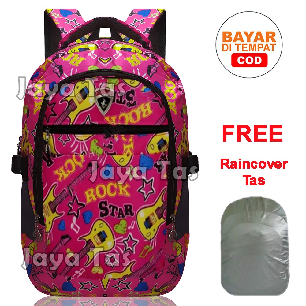 TAS ANAK SEKOLAH PEREMPUAN TAS ANAK SD SMP POLO GIVES GRATIS RAINCOVER TAS 1032