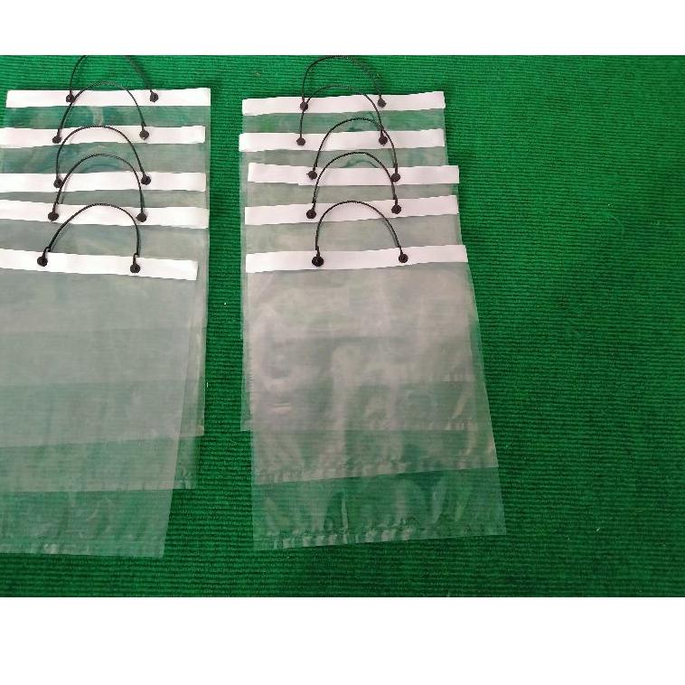 

(W-L3L(♥☞) tas plastik snack Ultah polos Termurah isi 10 tali plintir UK.20 amanah