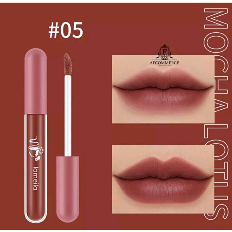 LAMEILA 1041 lipstick cair waterproof velvet lip glaze berkualitas