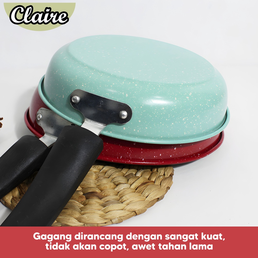 Panci Teflon Frypan Enamel / Panci Penggoreng Warna