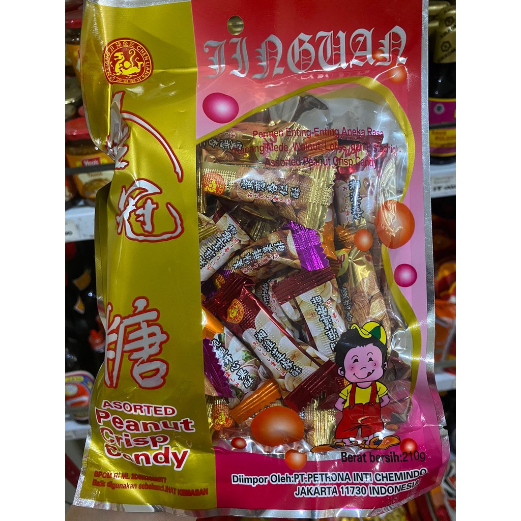 

Chen Liang Ji Asorted Peanut Crisp Candy Permen Kacang Tengteng Import China 210 gr Khas Imlek