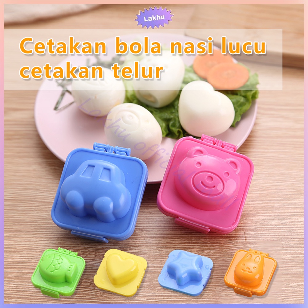 Lakhu Cetakan Telur Karakter / Egg Mold Mould Rice / Cetakan Pemotong Telur Rebus DIY