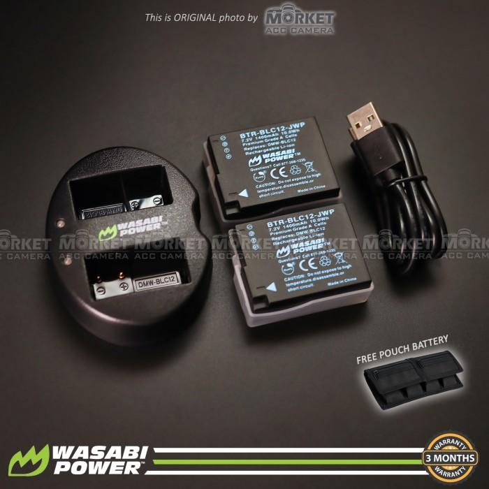 Wasabi Power Battery 2X + Charger For Lumix Dmw-Blc12 (G80 G85 Gx8 G7)