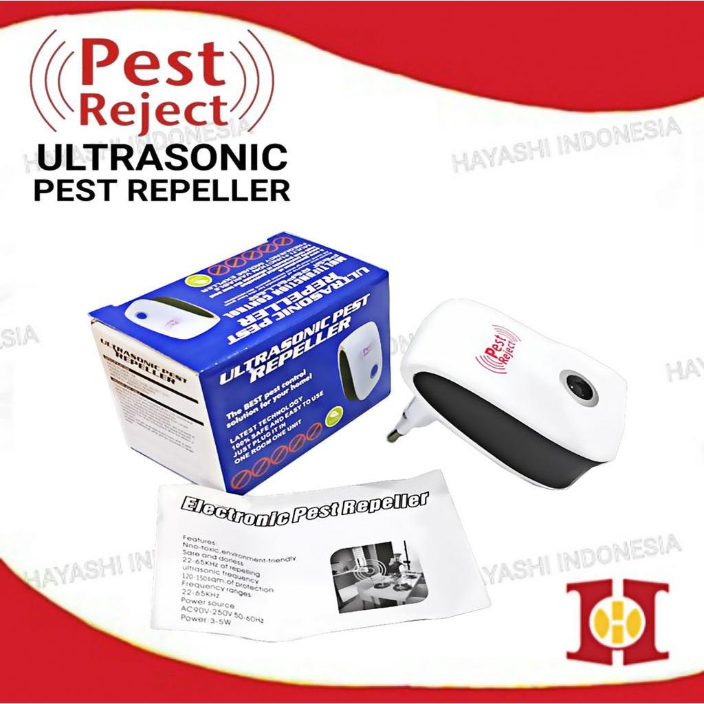 Alat Pengusir Nyamuk Tikus Lalat Kecoak Serangga PEST REJECT Ultrasonic