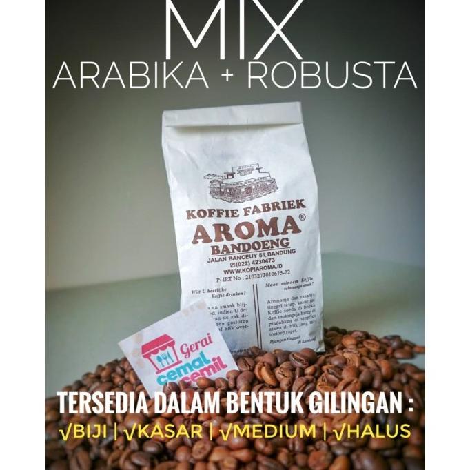 

[BISA COD] kopi AROMA Bandung MIX Robusta & Arabika Spesial Order TERMURAH