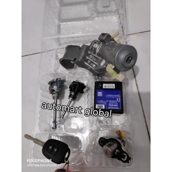 kunci kontak lengkap modul all new vios 13 yaris original