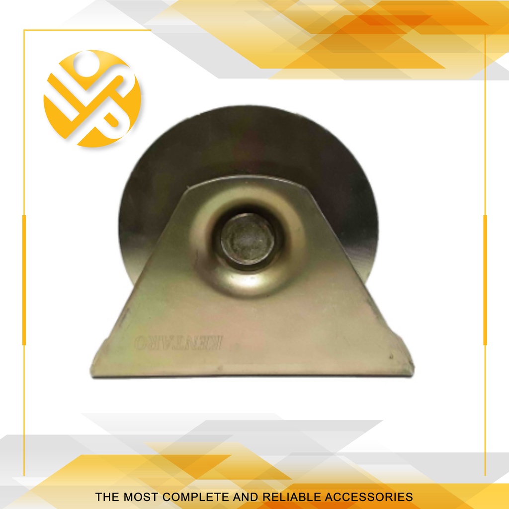 Roda Pagar Model Bulat 80MM / Roda Pagar Besi 80 MM