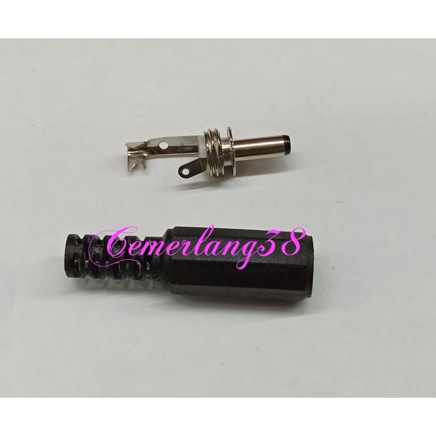 Jack DC buntut 3.5mm x 1.35mm Pria DC Power Socket Jack Solder Connect
