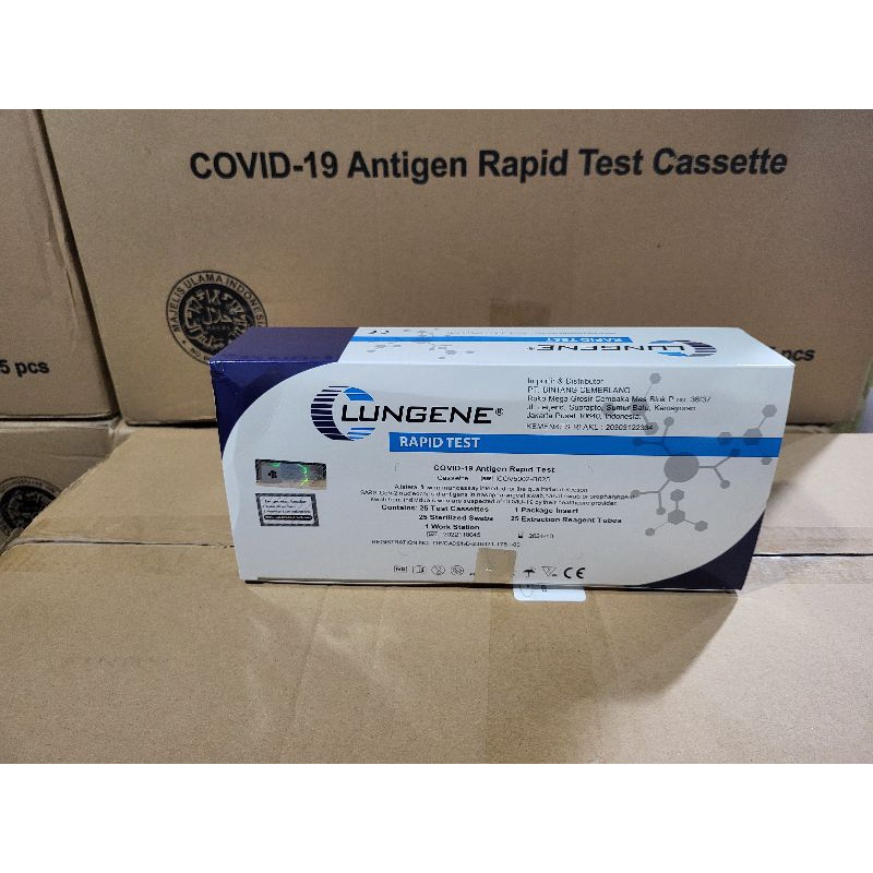 Swab Antigen Lungene AKL Hologram Isi 25 Pcs Kemenkes Original