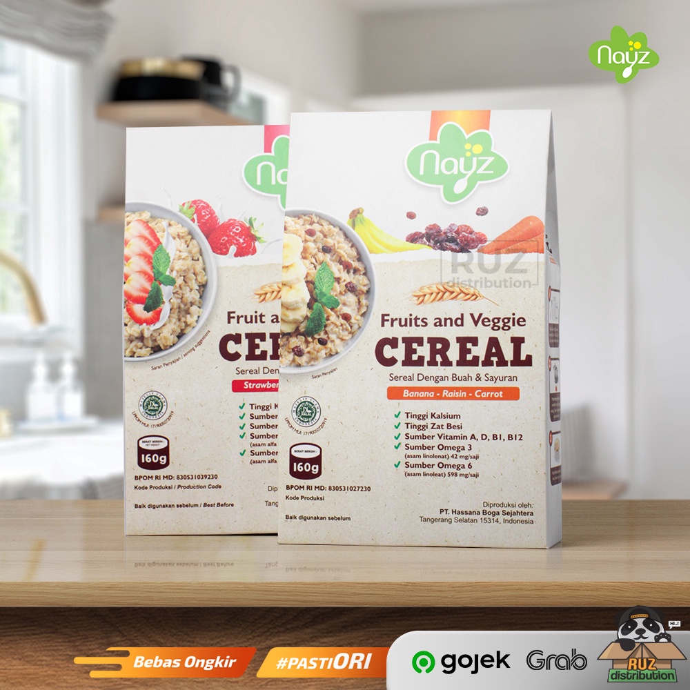 Nayz Cereal Anak 160gr Sereal Bayi Dengan Buah dan Sayuran