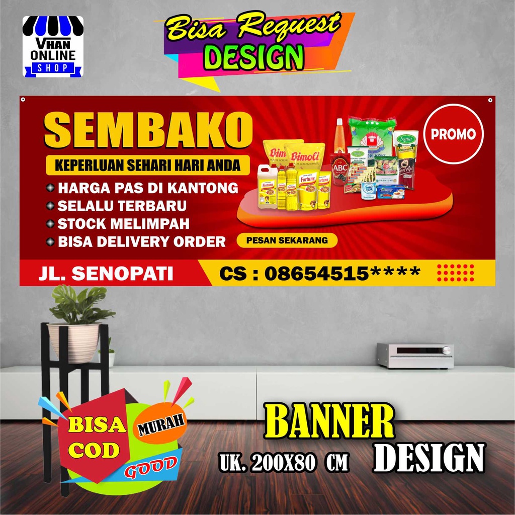 Jual Spanduk Banner Sembako, Jualan Keperluan Rumah Tangga Bagus Murah ...