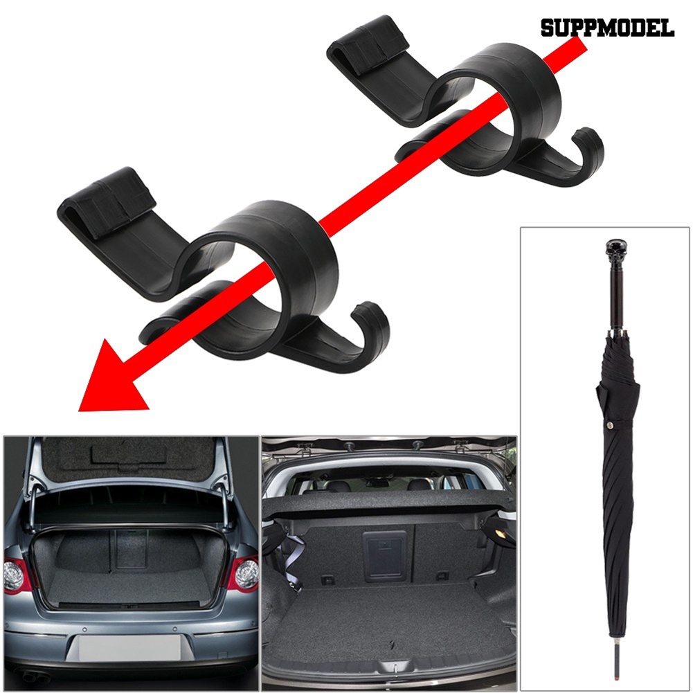 [Dekorasi] 2pcs/set Payung Holder Trunk Organizer Braket Dudukan Belakang Mobil Pengait Handuk