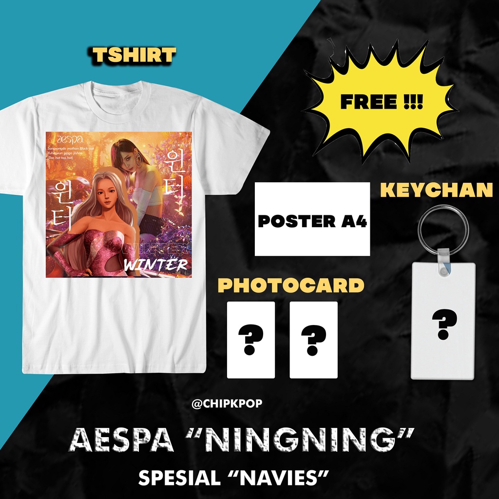 WINTER AESPA I KAOS AESPA I KAOS KPOP MURAH I PHOTOCARD KARINA I BAJU AESPA I ALBUM AESPA