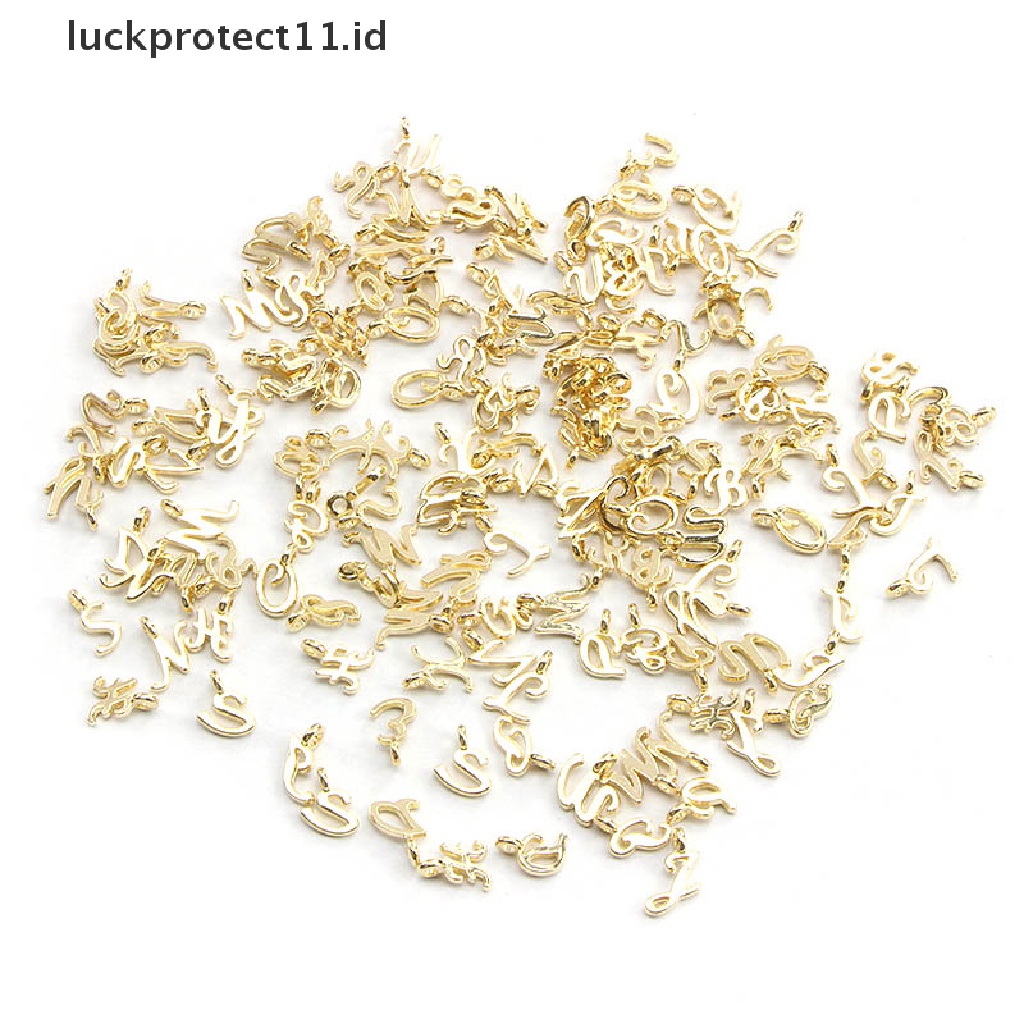 // Fashion Hot///52pcs/lot Liontin Ch Emas Bentuk Campur Acak Untuk Membuat Perhiasan DIY Alat.