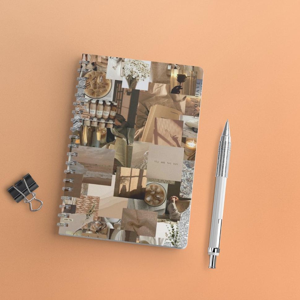 

(J-S9S-✪) Notebook Aesthetic Edition 1 Lined Grid Dot Ukuran A5 Ring Spiral Jurnal Catatan Buku Spiral Binder top produk