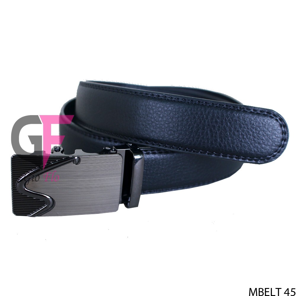 GIOFLO Gesper Pria Keren Formal Casual Black / MBELT 45