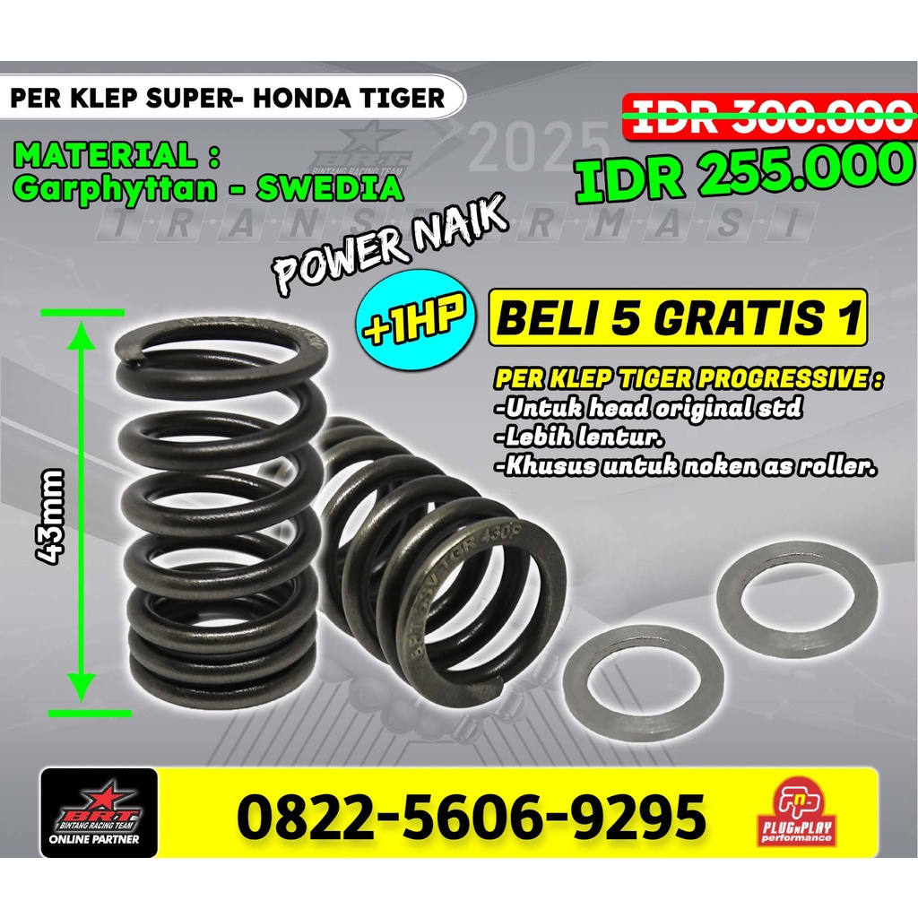 Perklep BRT Tiger Khusus Head STD