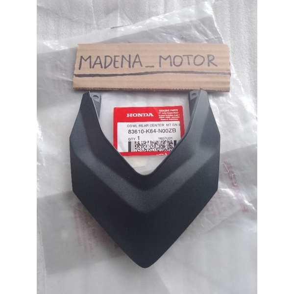 Cover body belakang atau cover Set RR Center Cowlhitam New CBR 250RR ORIGINAL 83610K64N00ZB