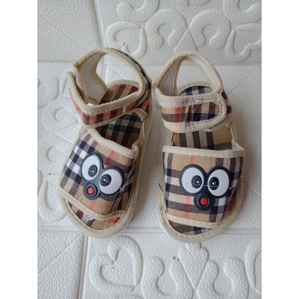 (1-3th) Sandal Gunung anak unisex cewek cowok 1-3 tahun bunyi cit cit motif pancoat kotak / sandal gunung prewalker bayi unisex cewek cowok perempuan laki laki / sepatu sandal anak bayi cowok cewek