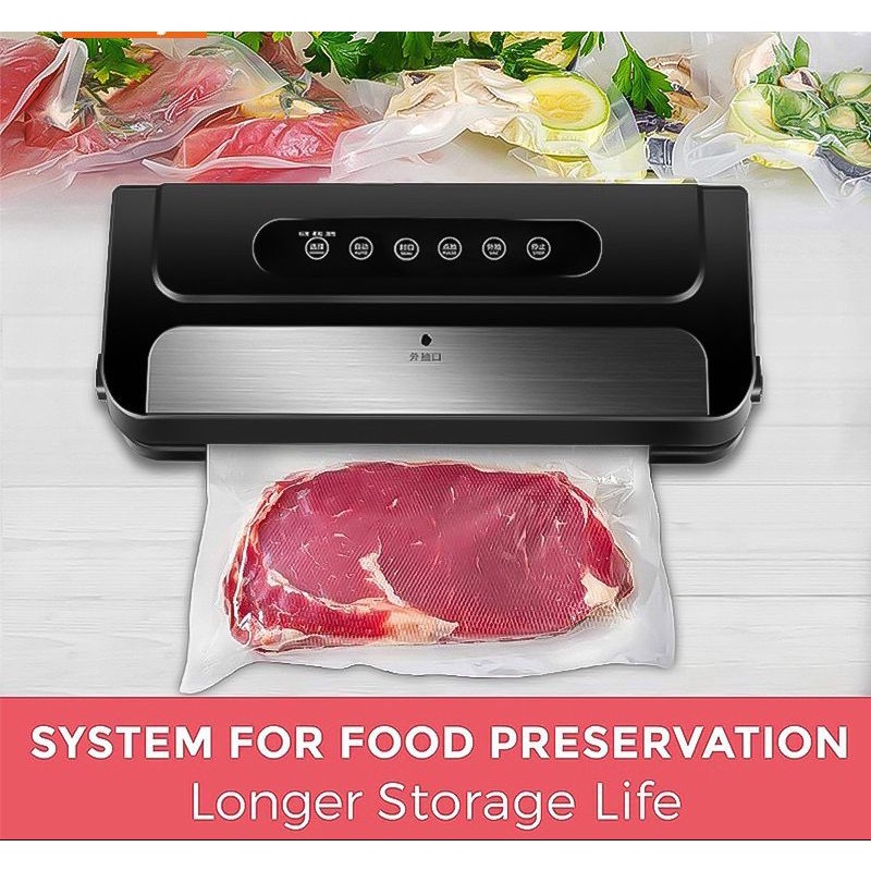 Bonkyo Portable Food Vacuum Sealer - VM2 Vakum Makanan Portable Untuk Makanan Basah dan Kering VM2