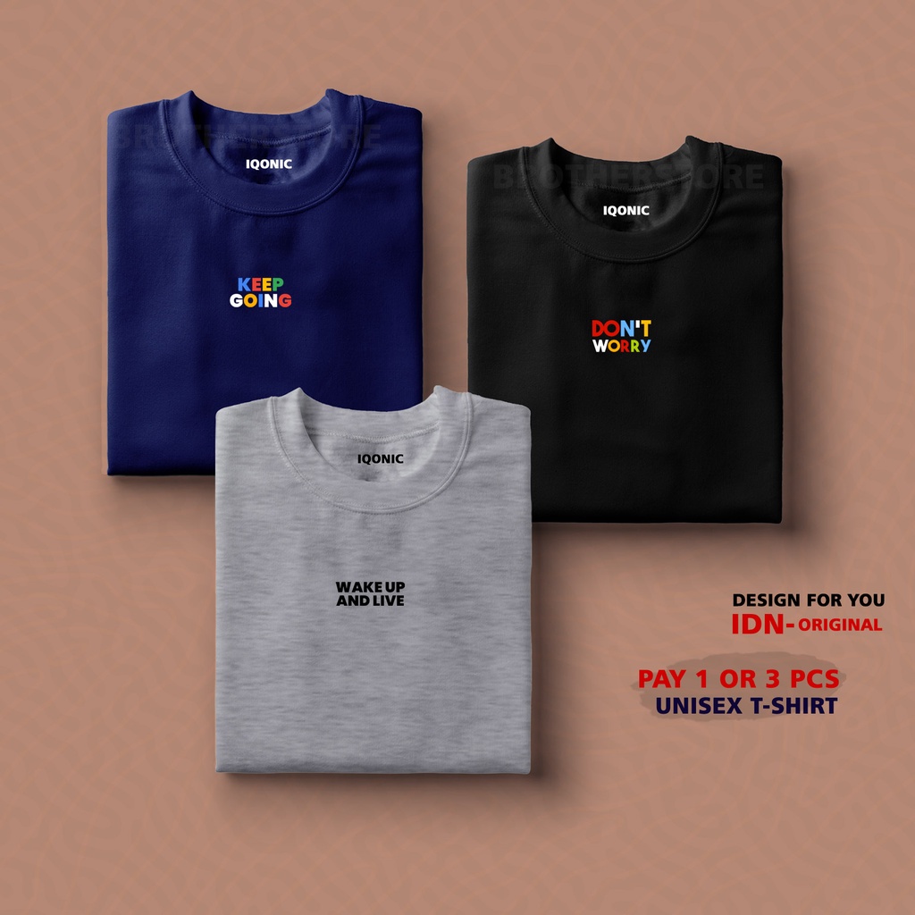 BUY 1 OR 3 PCS ( PROMO COD ) BROTHER STORE / Kaos Distro100% Catoon Combed 24s / ArticelKDWK