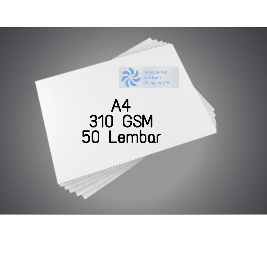 

옷 310 GSM Kertas Art Paper / Carton / Karton A4 Putih Glossy 310GSM Big Sale