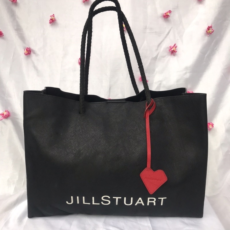 JILL STUART Tote Bag Wanita | Hitam Bahan Kulit | Fafa Preloved Store