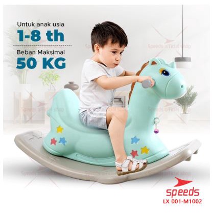 SPEEDS Kuda Kudaan Mainan Anak Ride On Rocking Horse Jungkat Jungkit Hiburan Anak Aman dan Awet -M1002