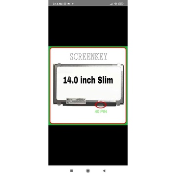 led laptop 14 slim 40 pin