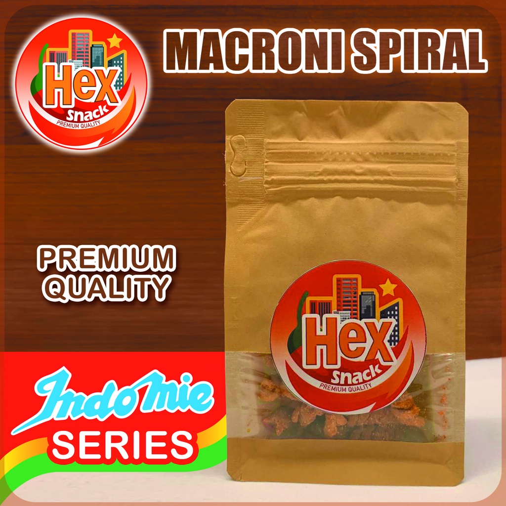 

Makaroni Spiral Mie Goreng 150gr - Hex Snack