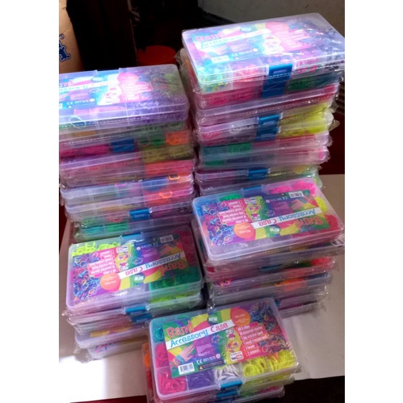 loomband DIY/karet gelang jepang rainbow
