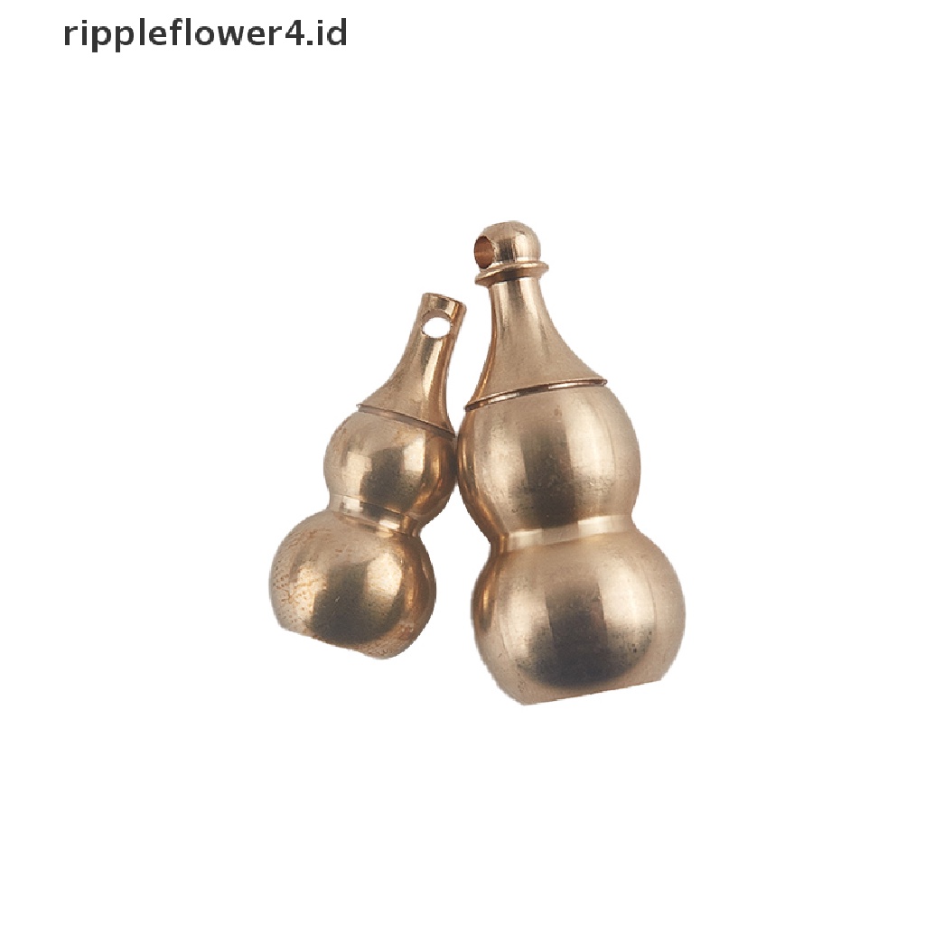 {rippleflower4.id} Kuningan Hollow Hoist Sealing Ring Labu Tradisional Cina Natural Feng Shui~