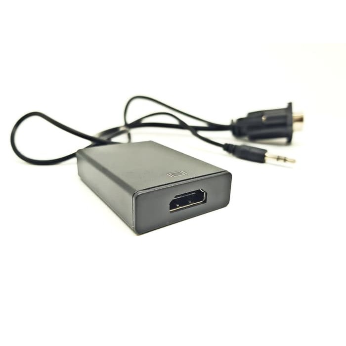 Converter KABEL VGA to HDMI Adaptor With Micro USB Power Audio