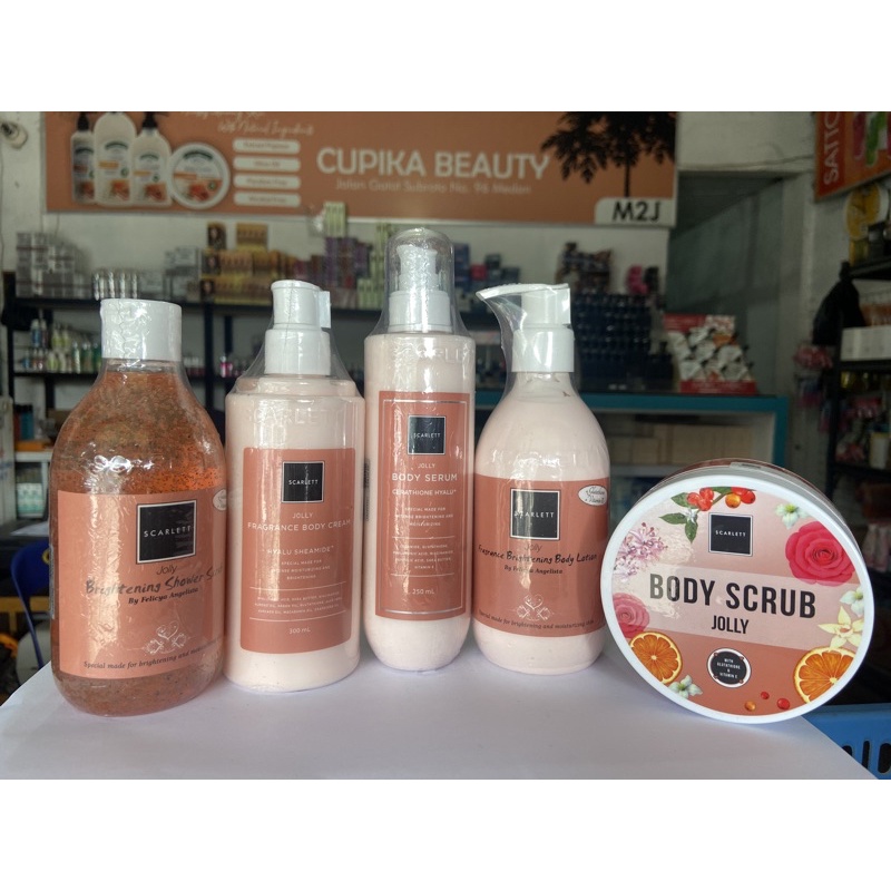 [[ jolly series ]] scarlett jolly series | jolly body lotion | jolly lulur | jolly body serum | jolly body cream scarlett