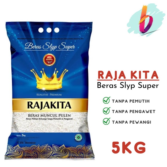Raja Kita Beras Premium [5 Kg] Berasal dari padi pilihan berkualitas