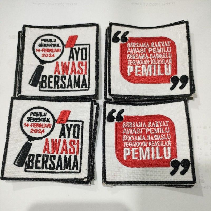 Jual logo ayo awasi pemilu bersama pemilu serentak 2 logo Shopee