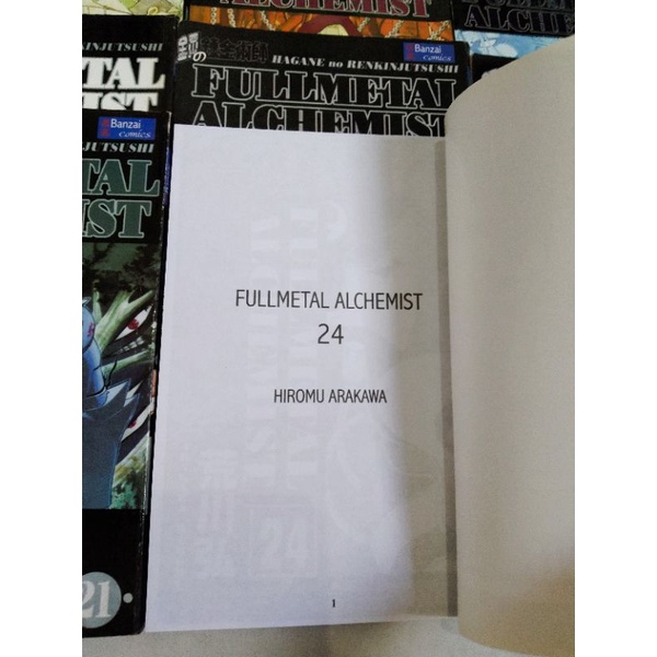 fullmetal alchemist banzai comics 2-6,8-15,17-21,24