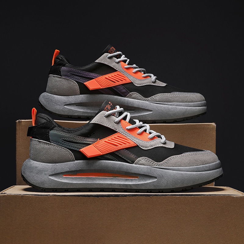 Highland Sepatu Sneakers Pria Casual New Fashion Trendy Style Sepatu Cowok KSD104