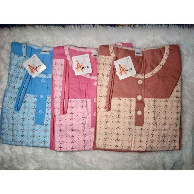 PROMO  Setelan Baby Doll Amro Celana Panjang label PUTIH