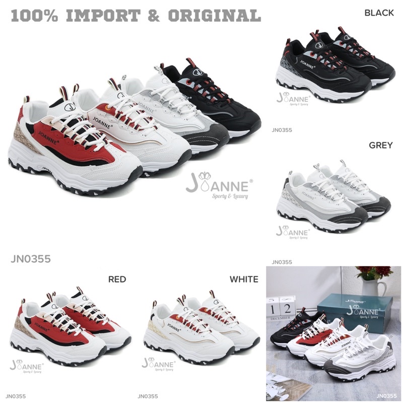 RESTOCK! [ORIGINAL] JOANNE Sporty Sneakers Shoes Sepatu Wanita #JN0355