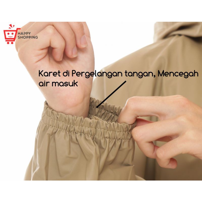 RDS RAINCOAT ORIGNAL Jas Hujan Poncho - Mantel Kelelawar Pria Wanita Anti Sobek Bahan Tebal